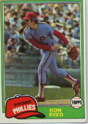 1981 Topps Baseball Cards      376     Ron Reed